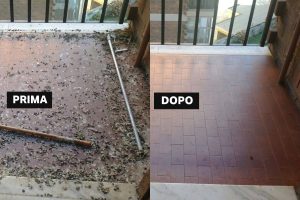 Prima e Dopo - Pulizia terrazzi a Torino